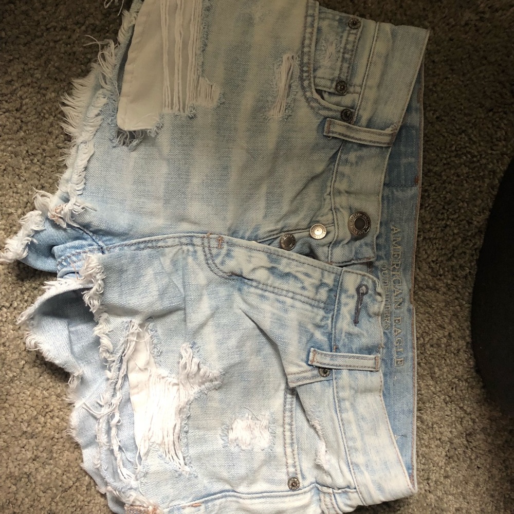 Distressed, American Eagle jean shorts